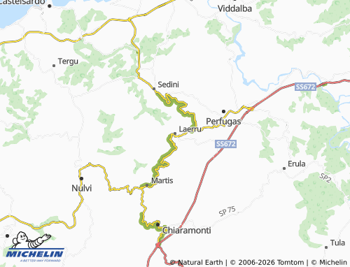 Mapa MICHELIN Laerru - ViaMichelin