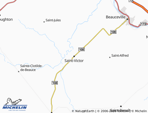 Carte MICHELIN Saint-Victor - ViaMichelin