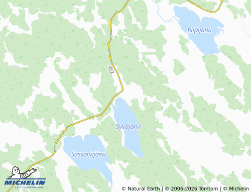 MICHELIN Syväjärvi map - ViaMichelin