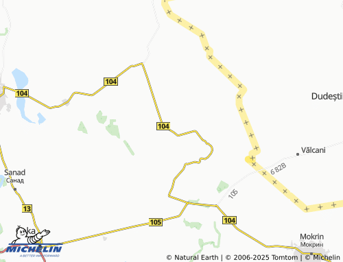 MICHELIN Podlokanj map - ViaMichelin