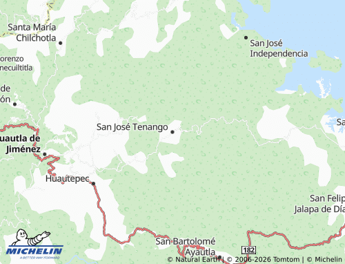 MICHELIN San José Tenango map - ViaMichelin