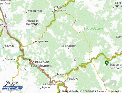 MICHELIN-Landkarte Les Mines - ViaMichelin