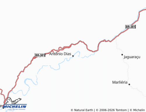 Mappa MICHELIN Antônio Dias - ViaMichelin