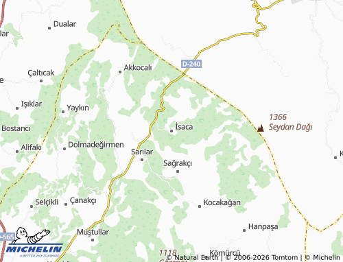 Mappa MICHELIN İsaca - ViaMichelin