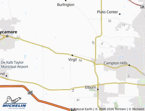 Mappa MICHELIN Virgil - ViaMichelin