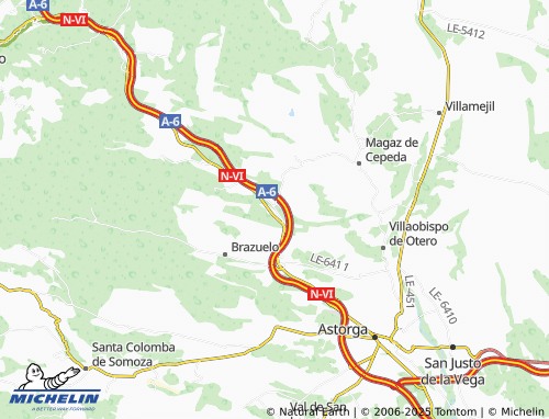 MICHELIN Combarros map - ViaMichelin