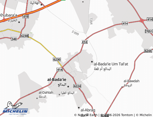 MICHELIN-Landkarte al-Wahah - ViaMichelin