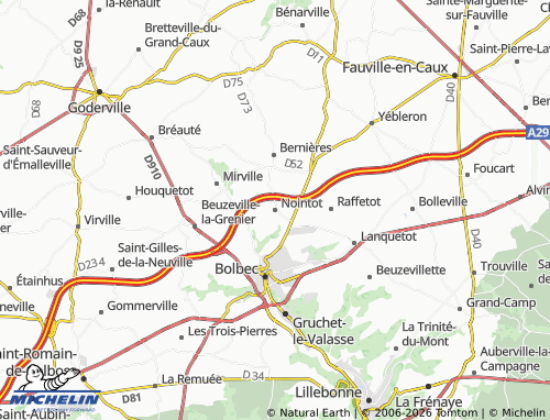 Mapa MICHELIN Nointot - ViaMichelin