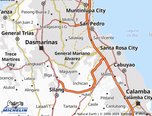 MICHELIN Bernardo Pulido map - ViaMichelin