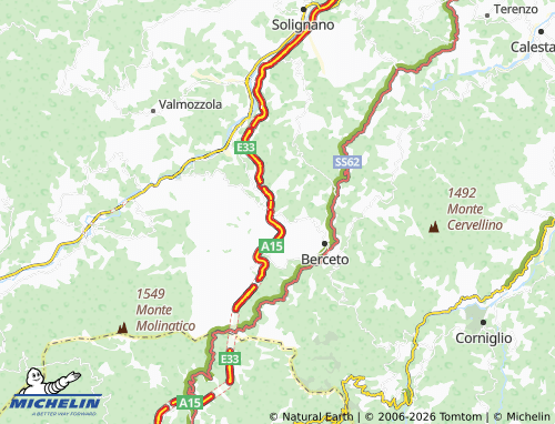 Mappa MICHELIN Roccaprebalza - ViaMichelin