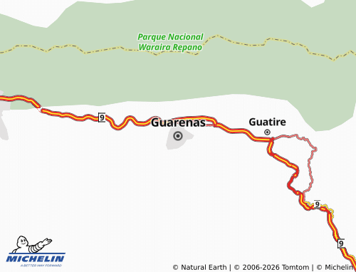 MICHELIN-Landkarte Guarenas - ViaMichelin