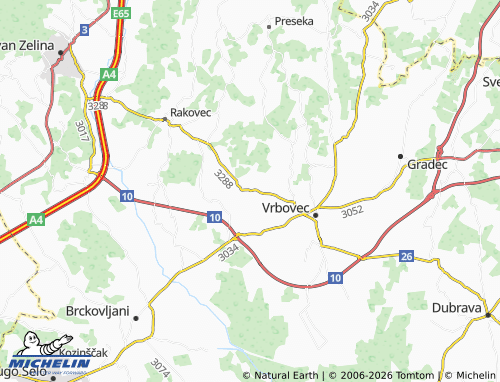MICHELIN Gaj map - ViaMichelin