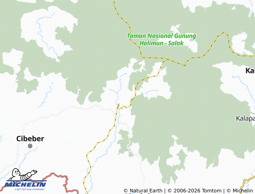 Kaart MICHELIN Gunung Wangun - ViaMichelin