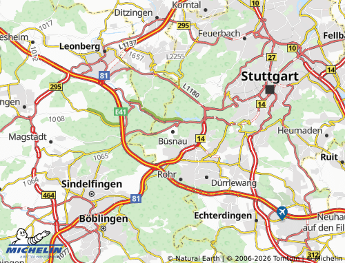 MICHELIN Büsnau map - ViaMichelin