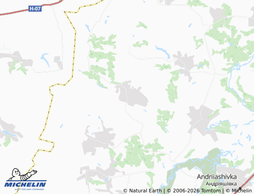 MICHELIN Khomyntsi map - ViaMichelin