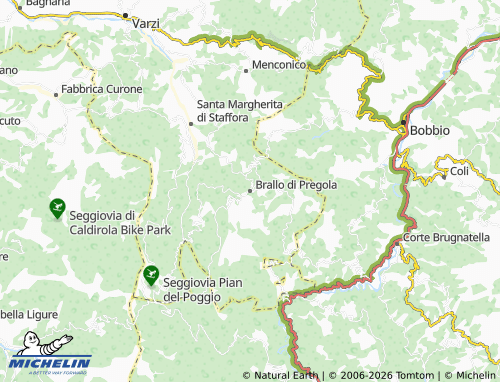 MICHELIN-Landkarte Brallo di Pregola - ViaMichelin