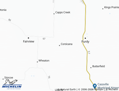 Mapa MICHELIN Corsicana - ViaMichelin