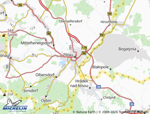 Mappa MICHELIN Zittau - ViaMichelin