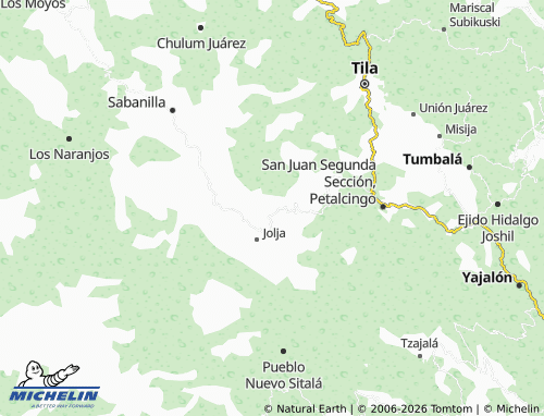 Mappa MICHELIN Colonia Shoctic - ViaMichelin