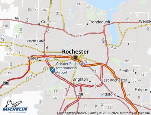 Mapa MICHELIN Rochester - ViaMichelin