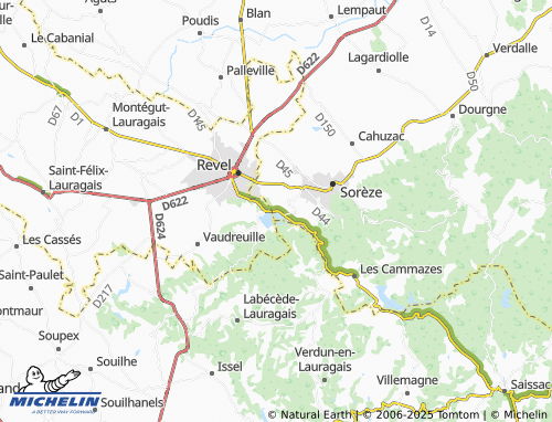 MICHELIN-Landkarte Les Dauzats - ViaMichelin