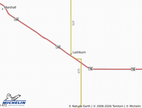 Carte MICHELIN Lashburn - ViaMichelin