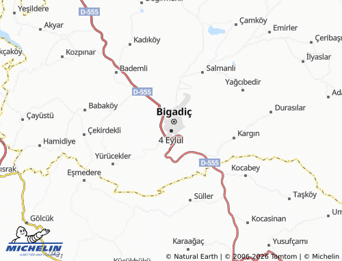 MICHELIN-Landkarte 4 Eylül - ViaMichelin