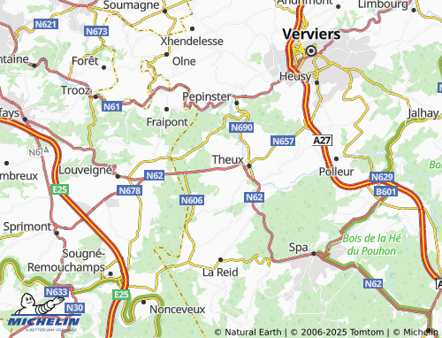 MICHELIN Mont map - ViaMichelin