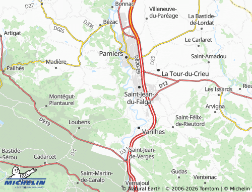 MICHELIN-Landkarte Benagues - ViaMichelin