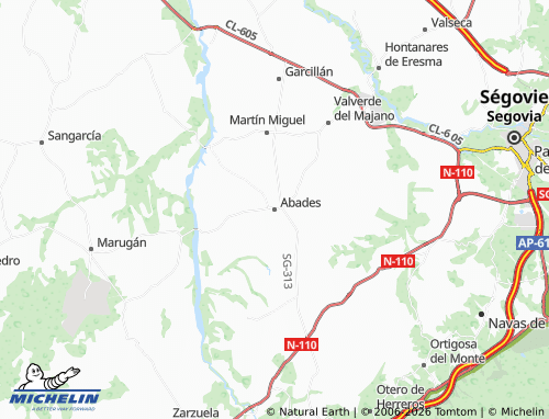 MICHELIN Abades map - ViaMichelin