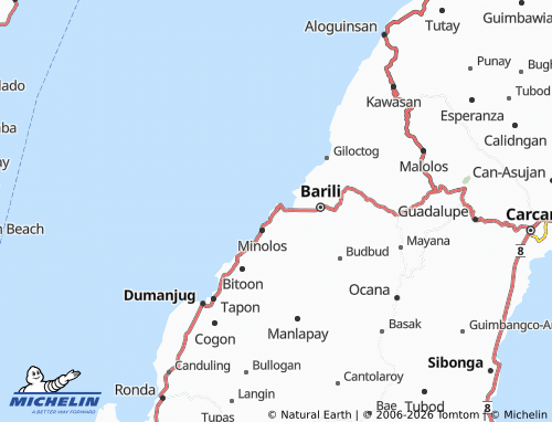 MICHELIN Guibuangan map - ViaMichelin