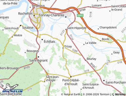 Mapa MICHELIN Trizay - ViaMichelin