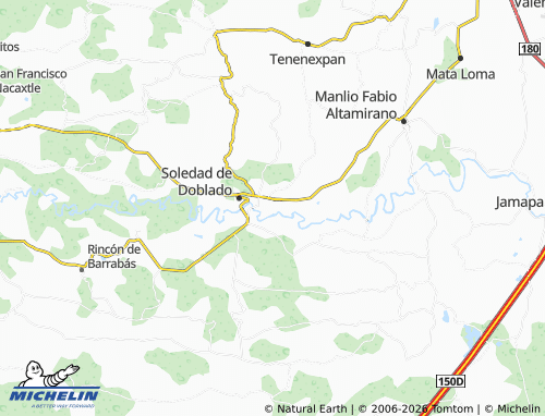 MICHELIN Flores Magón map - ViaMichelin