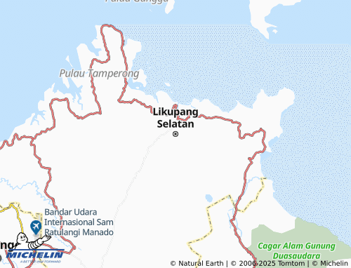 MICHELIN Likupang Selatan map - ViaMichelin