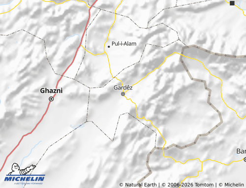 Carte MICHELIN Paktiyâ - ViaMichelin