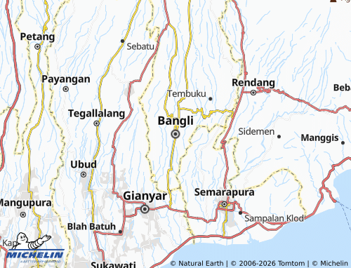 Mapa MICHELIN Bangli - ViaMichelin