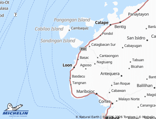 MICHELIN Basac map - ViaMichelin