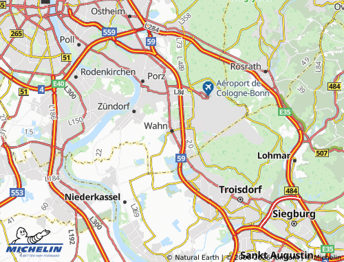 MICHELIN Wahn map - ViaMichelin
