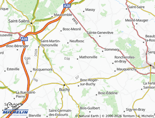 Mapa MICHELIN Mathonville - ViaMichelin