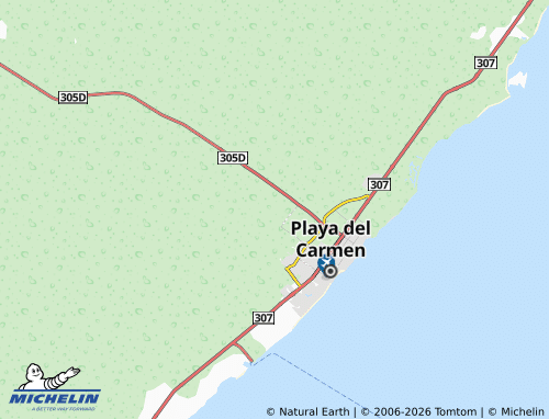 Mappa MICHELIN Paseos de Xcacel - ViaMichelin