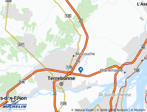 Carte MICHELIN Mascouche - ViaMichelin