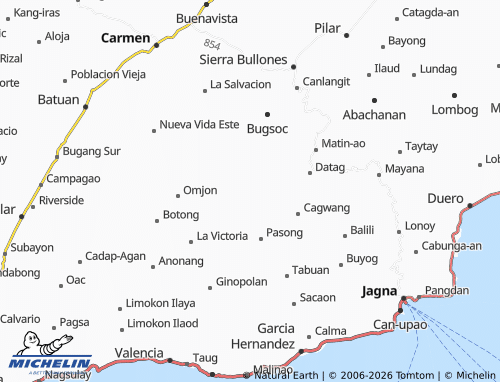MICHELIN Cambuyo map - ViaMichelin