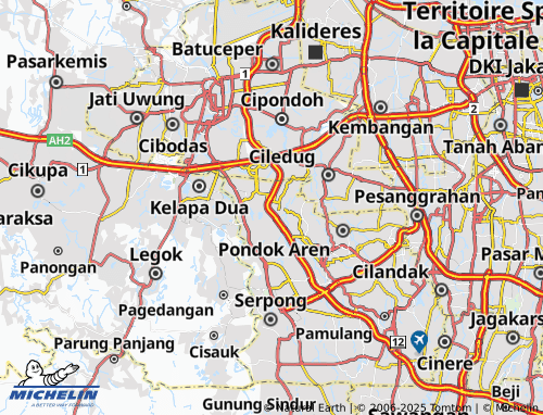 Kaart MICHELIN Pondok Jagung Timur - ViaMichelin