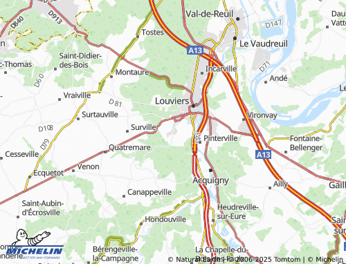 Carte MICHELIN La Haye-le-Comte - ViaMichelin