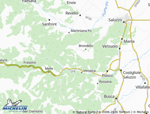 Kaart MICHELIN Isasca - ViaMichelin