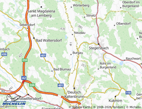 MICHELIN Burgau map - ViaMichelin