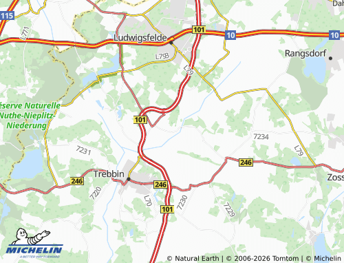 MICHELIN Thyrow map - ViaMichelin