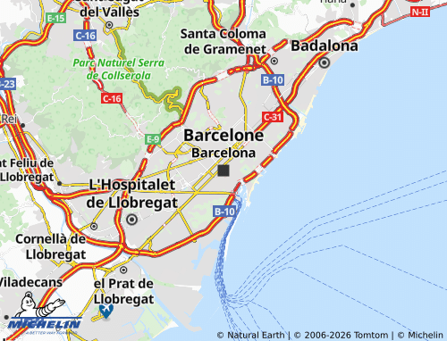 Mappa MICHELIN Barcellona - ViaMichelin