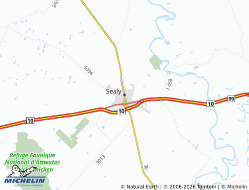 Mapa MICHELIN Sealy - ViaMichelin