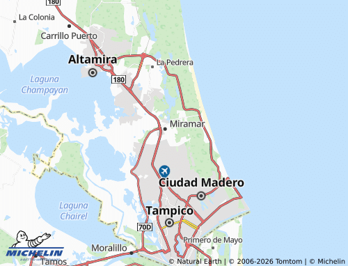 MICHELIN José María Morelos map - ViaMichelin